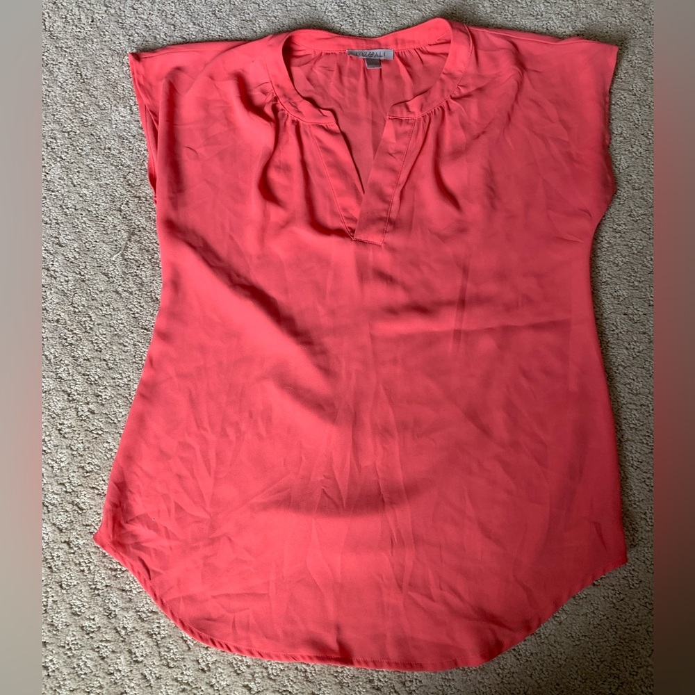 Coral blouse